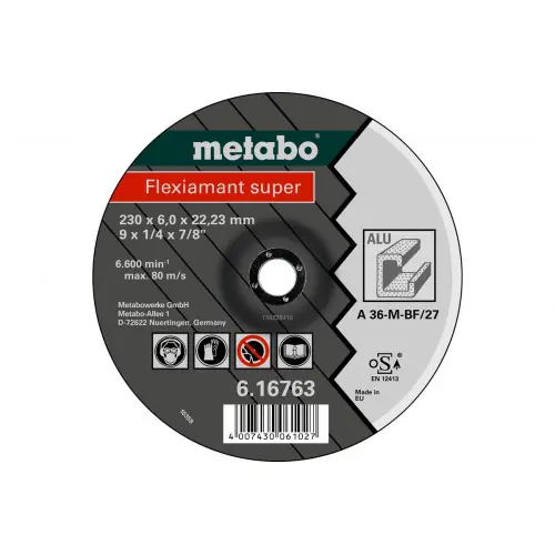 Soldes Meules d‘ébarbage Flexiamant super 125×6,0x22,2 alu – Metabo