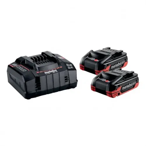 Nouvel Arrivage Pack énergie 18 V 2 Batteries 18V + chargeur ultrarapide - batterie incluse - Metabo