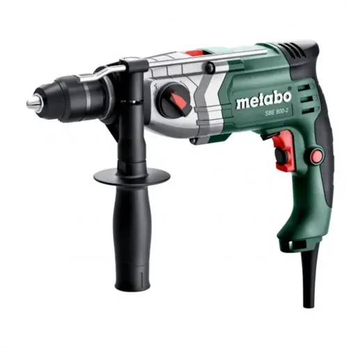 Prix Réduit Perceuse à percussion SBE 800 - 800W - Coffret - Metabo
