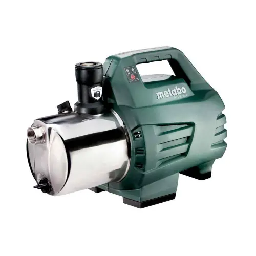Meilleur Choix Pompe de jardin P 6000 Inox - 1300W - Débit max. 6000 L/h - hauteur d‘aspiration max. 8 m - Metabo