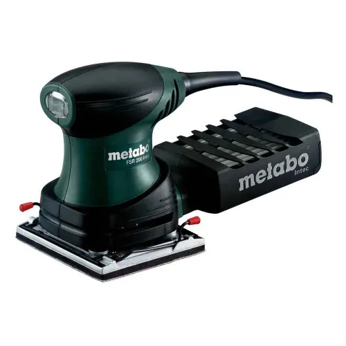 Haute Qualité Ponceuse vibrante FSR 200 Intec - 200W - Plateau 114 x 102 mm - Coffret - Metabo