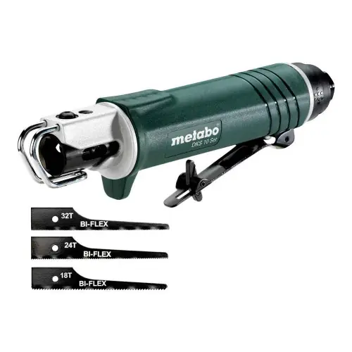 Quantité Limitée Scie à métaux à air comprimé DKS 10 Set - Longueur de course 10 mm - Metabo