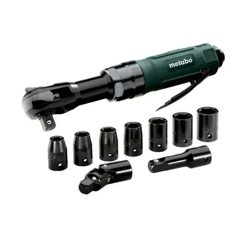 Tournevis à cliquet à air comprimé DRS 68 Set 1/2" - Desserrage max. 68 Nm - Rotation 175 /min - Metabo Meilleur Choix