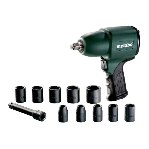 Visseuse à choc à air comprimé DSSW 360 set 1/2&Prime; – Desserrage max. 630 Nm – Rotation max. 410 Nm – Metabo Petit Prix