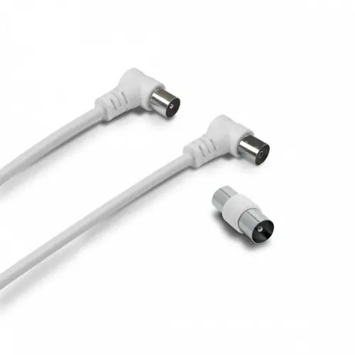 Paiement Sécurisé Cable coaxial male/femelle coudee, 2m, Metronic – Metronic