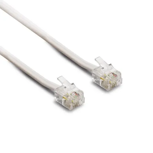 Câble téléphonique RJ11 pour modem, contacts dorés 10 m – Metronic Produit De Marque