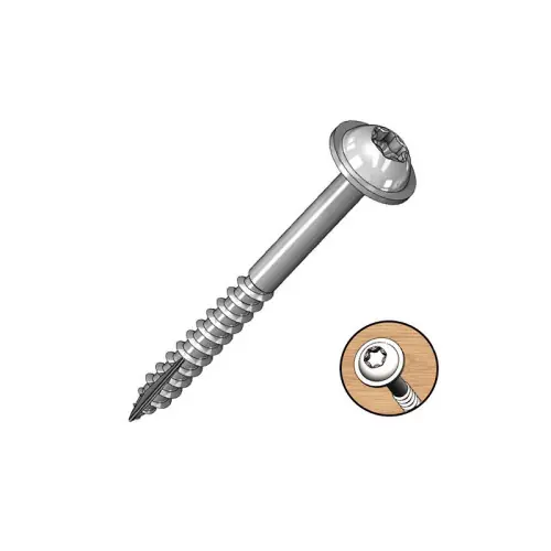 Prix Bas Vis à tête cylindrique avec rondelle 38 mm – T20 – 100 pcs – Milescraft