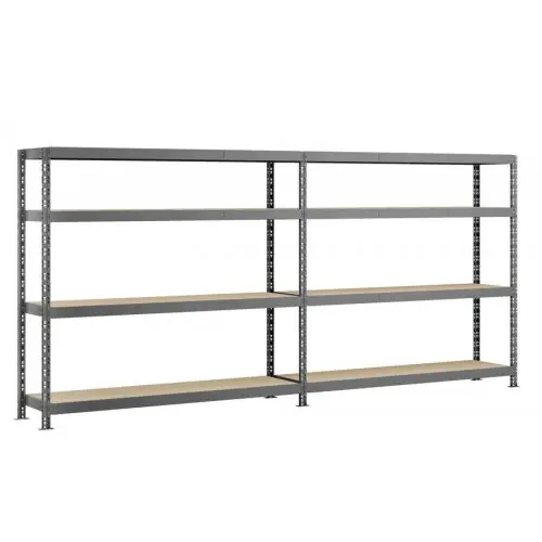 Etagère double Rack MODULÖ - 290 x 50 cm - 8 plateaux - Modulö Storage Vente Flash