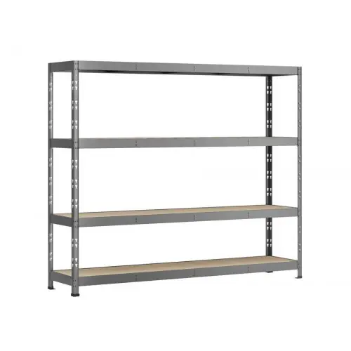 Etagère Rack charge lourde - 4 plateaux - 220 x 40 cm - Modulö Storage Promotion Saisonnière