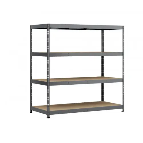 Seulement Aujourd&rsquo;hui Etagère Rack charge lourde – 4 plateaux – 220 x 80 cm – Modulö Storage
