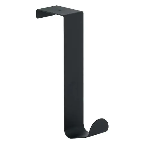 Dernière Chance Crochet pour salle de bains pour porte simple, Lift, noir - MSV