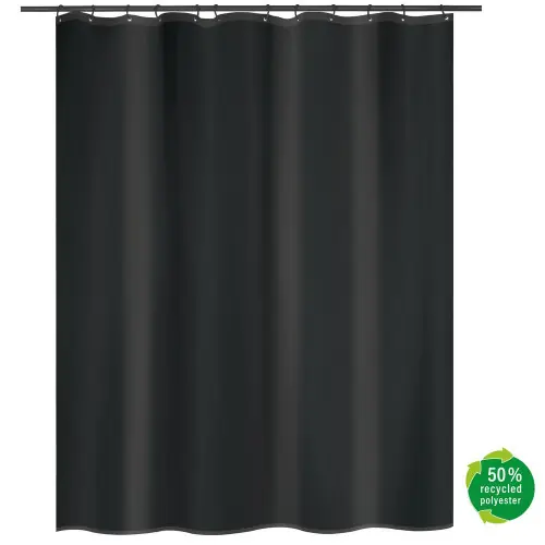 Rideau de douche 180 x 200 cm noir MSV - MSV Achat Immédiat