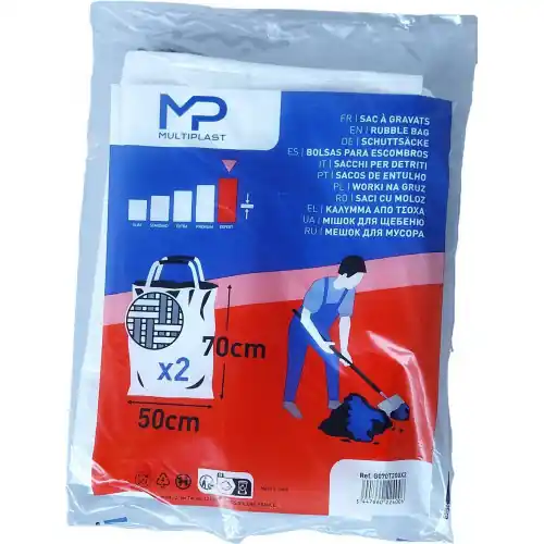 Dernier Modèle Sac À Gravats Multiplast H.50 X L.40 Cm 80L Blanc – MULTIPLAST
