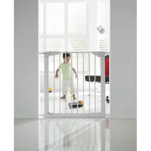 Barrière de sécurité enfant MUNCHKIN portillon Automatique métal, L.76 /82cm – MUNCHKIN Prix Choc