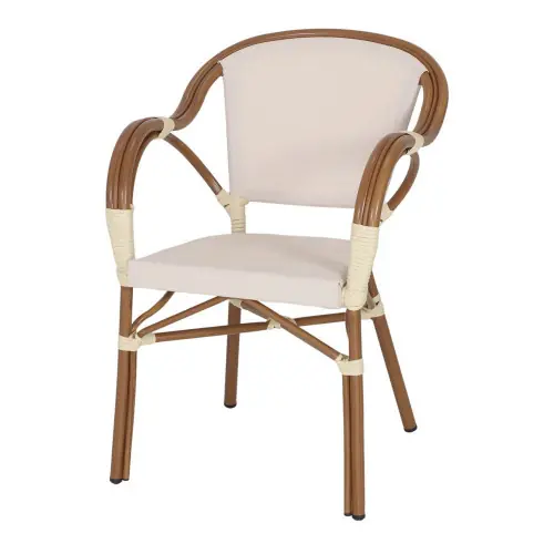 Chaise d’extérieur avec un style bistrot - modèle 039 - beige - MWlab Must-Have