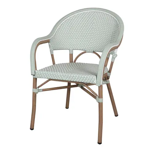 Haute Qualité Chaise d’extérieur avec un style bistrot – modèle 048 – vert eau – MWlab
