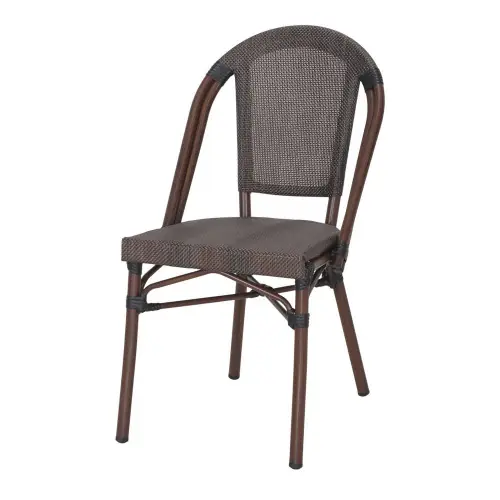 Bon Marché Chaise d’extérieur avec un style bistrot – modèle 056 – marron/gris – MWlab