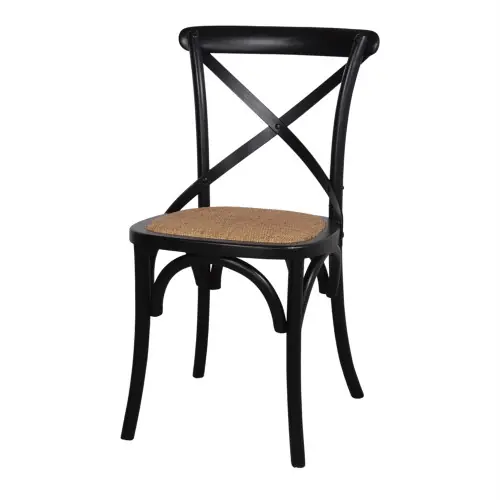 Acheter En Ligne Chaise en bois avec un style bistrot – modèle 018 – noir – MWlab