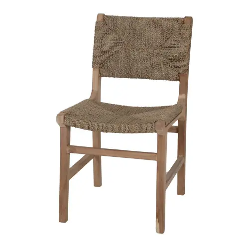 Chaise en bois avec un style méditerranéen - modèle 016 - naturel - MWlab Vente Flash