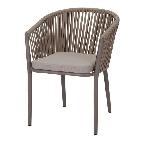 Seulement Aujourd'hui Chaise en corde avec un style contemporain - modèle AGOSTA - champagne - MWlab