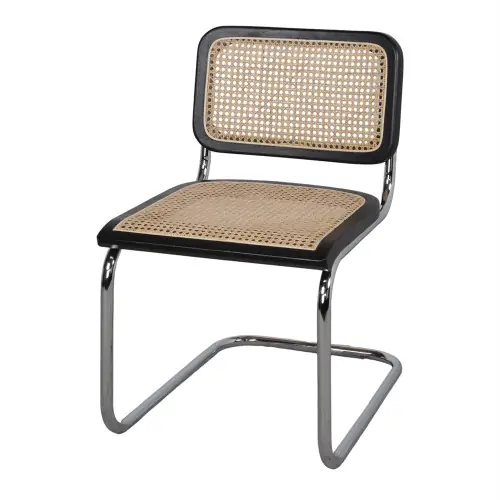 Chaise en fibres naturelles avec un style contemporain – modèle 053 – noir – MWlab Expédition Rapide