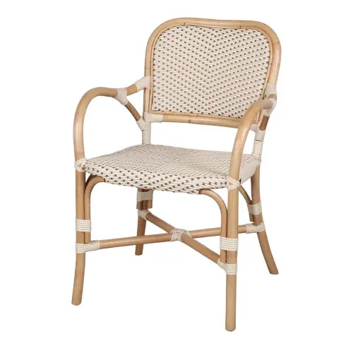 Certifié Chaise en rotin avec un style bistrot - modèle 041 - beige - MWlab