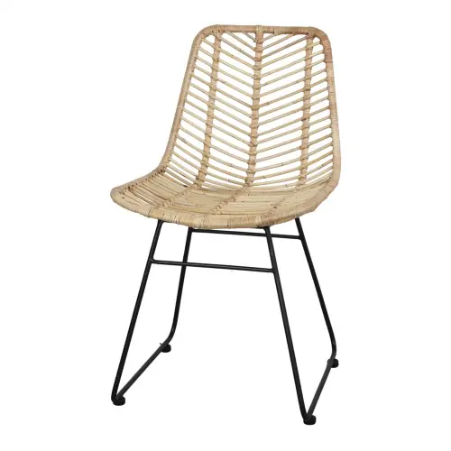 Chaise en rotin avec un style nordique - modèle 031 - naturel - MWlab Authentique