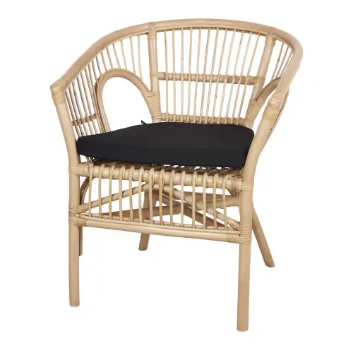 Retour Gratuit Chaise en rotin naturel avec un style Bistrot - modèle 028 - naturel - MWlab
