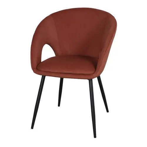 Expédié Aujourd'hui Chaise tapissée avec un style contemporain - modèle 001 - cuivre - MWlab