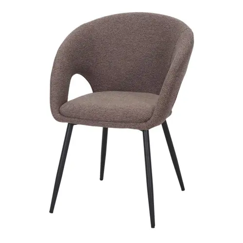 Satisfait Ou Remboursé Chaise tapissée avec un style contemporain - modèle 001 - marron - MWlab