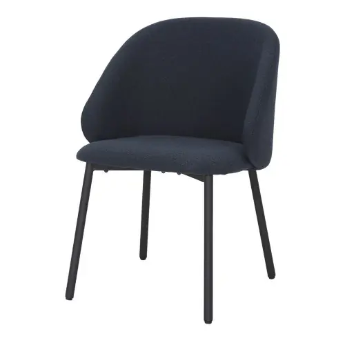 Chaise tapissée avec un style contemporain - modèle 002 - bleu - MWlab Achat Immédiat