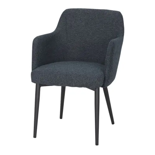 Chaise tapissée avec un style contemporain - modèle 007 - bleu - MWlab Livraison Express