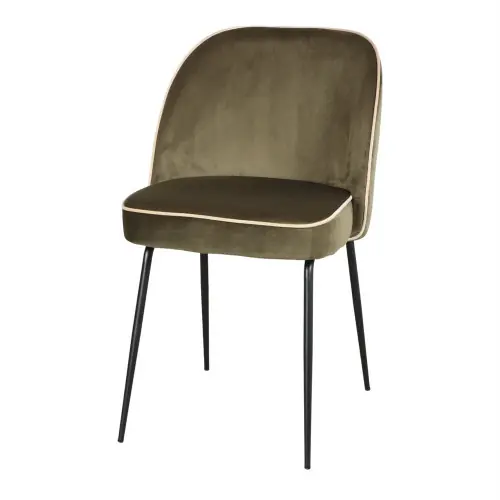 Chaise tapissée avec un style Mid Century - modèle 005 - vert - MWlab Populaire