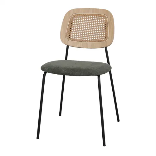 Chaise tapissée avec un style Mid Century – modèle 009 – vert – MWlab Usine Directe