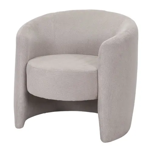 Fauteuil tapissé avec un style contemporain - modèle 011 - beige - MWlab Prix Bas