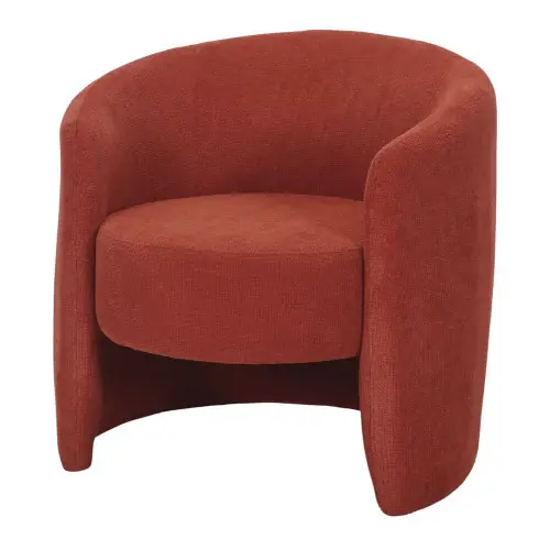 Nouvelle Collection Fauteuil tapissé avec un style contemporain - modèle 011 - terracotta - MWlab