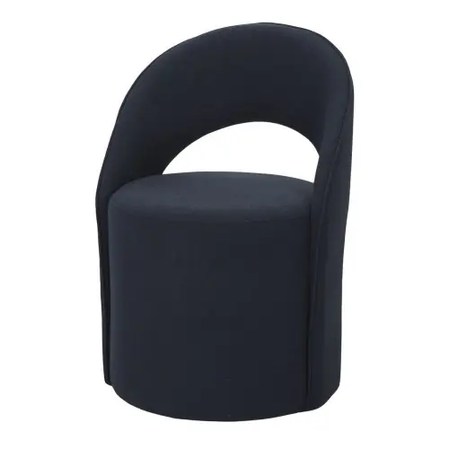 Pouf chaise fauteuil tapissé avec un style contemporain - modèle 010 - bleu - MWlab Promotion