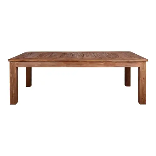 Super Prix Table de salle à manger extensible avec un style rustique vintage fabriquée en bois de pin recyclé - modèle 090 - 224 cm - MWlab