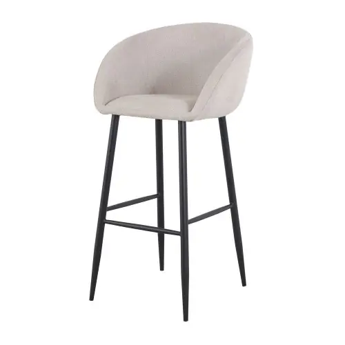 Super Prix Tabouret haut tapissé avec un style contemporain - modèle 063 - beige - MWlab