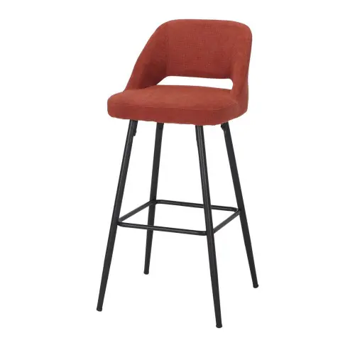 Commande En Gros Tabouret haut tapissé avec un style Mid Century – modèle 066 – terracotta – MWlab