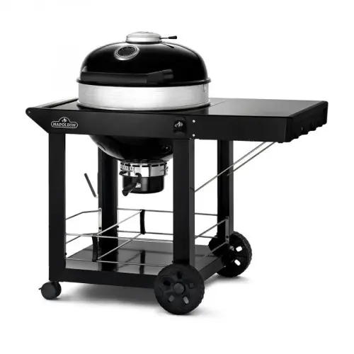Solde Barbecue à charbon – Kettle PRO 57 cm sur chariot – grille cuisson en fonte émaillée – distribution de chaleur Vortex – Napoléon