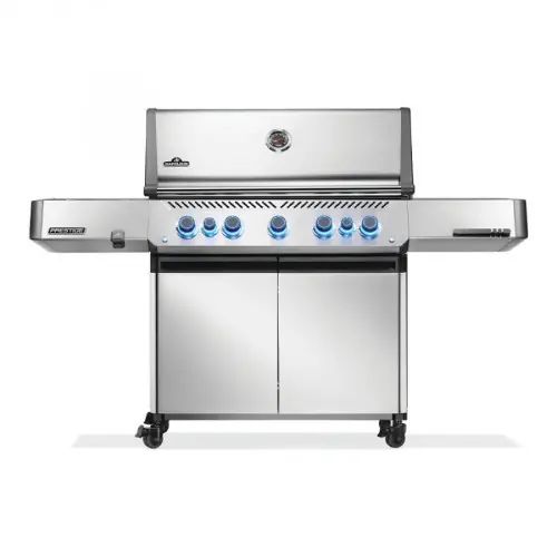 Barbecue à gaz – Prestige 665 RSIB – 5 brûleurs principaux – surface de cuisson 94x46cm – grilles en inox – Napoléon Marque
