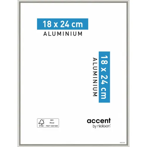 Super Prix Cadre Nickel, 18 x 24 cm, gris - NIELSEN