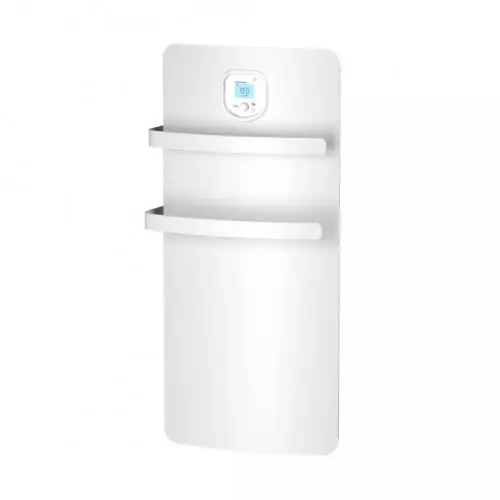 Radiateur sèche-serviettes - ANURI - Rx aluminium et soufflerie - 1200W - 36,6x74,1x17,4 cm - programmable - détection fenêtre - - Noirot Offre Limitée