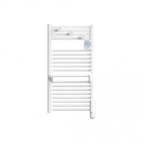Certifié Radiateur sèche-serviettes compact – ACTIBAIN – fluide – 500W – 40×138,9×10,3 cm – programmable – détection fenêtre – blanc – Noirot