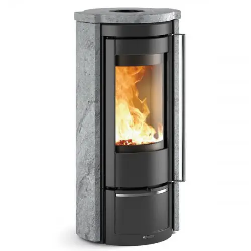Poêle à bois Liu Pietra – 7,5 kW – Rdt 86,5% – Foyer Fonte – Nordica extraflame Remise