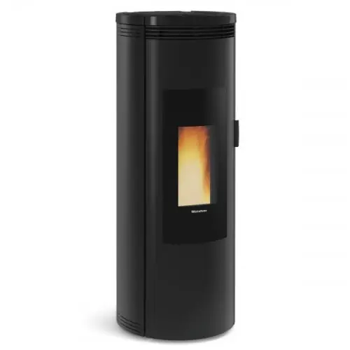 Poêle à granulés Amika noir - électronique 8 kW - Nordica extraflame Retour Gratuit