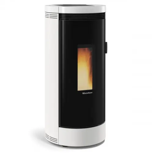 Poêle à granulés Debby CX blanc – électronique 9 kW – Nordica extraflame Commander Vite