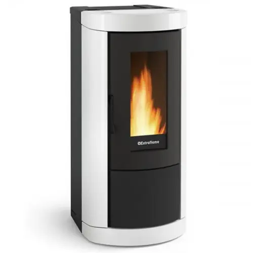 Poêle à granulés Mietta Evo Blanc - électronique 8 kW - Nordica extraflame Dernière Chance