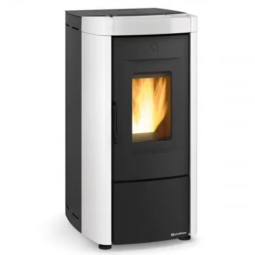 Remise Poêle à granulés Moira Evo blanc- électronique 7 kW - Nordica extraflame